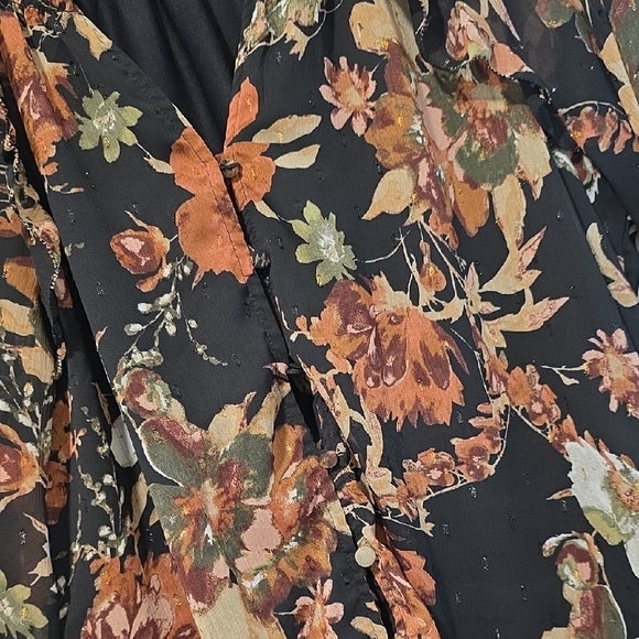 Haver & Blair Ruffle Neck Floral Butterfly Blouse - Picture 10 of 16